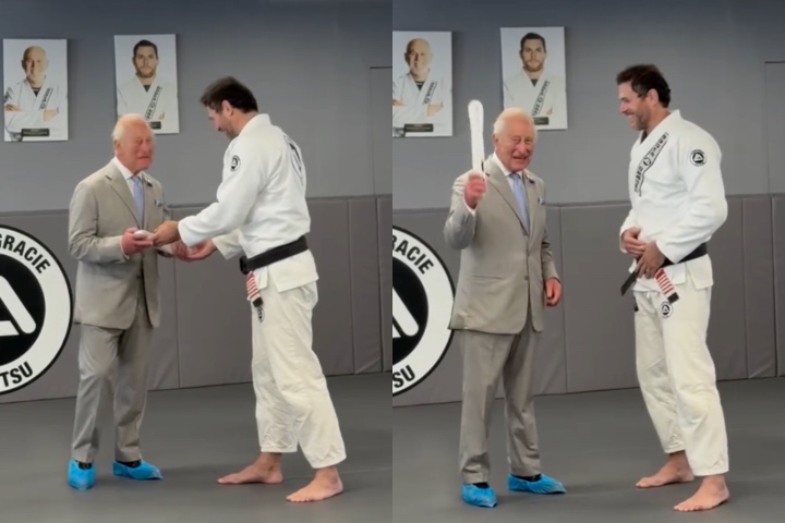 King Charles III Gets a BJJ White Belt at Roger Gracie's Academy